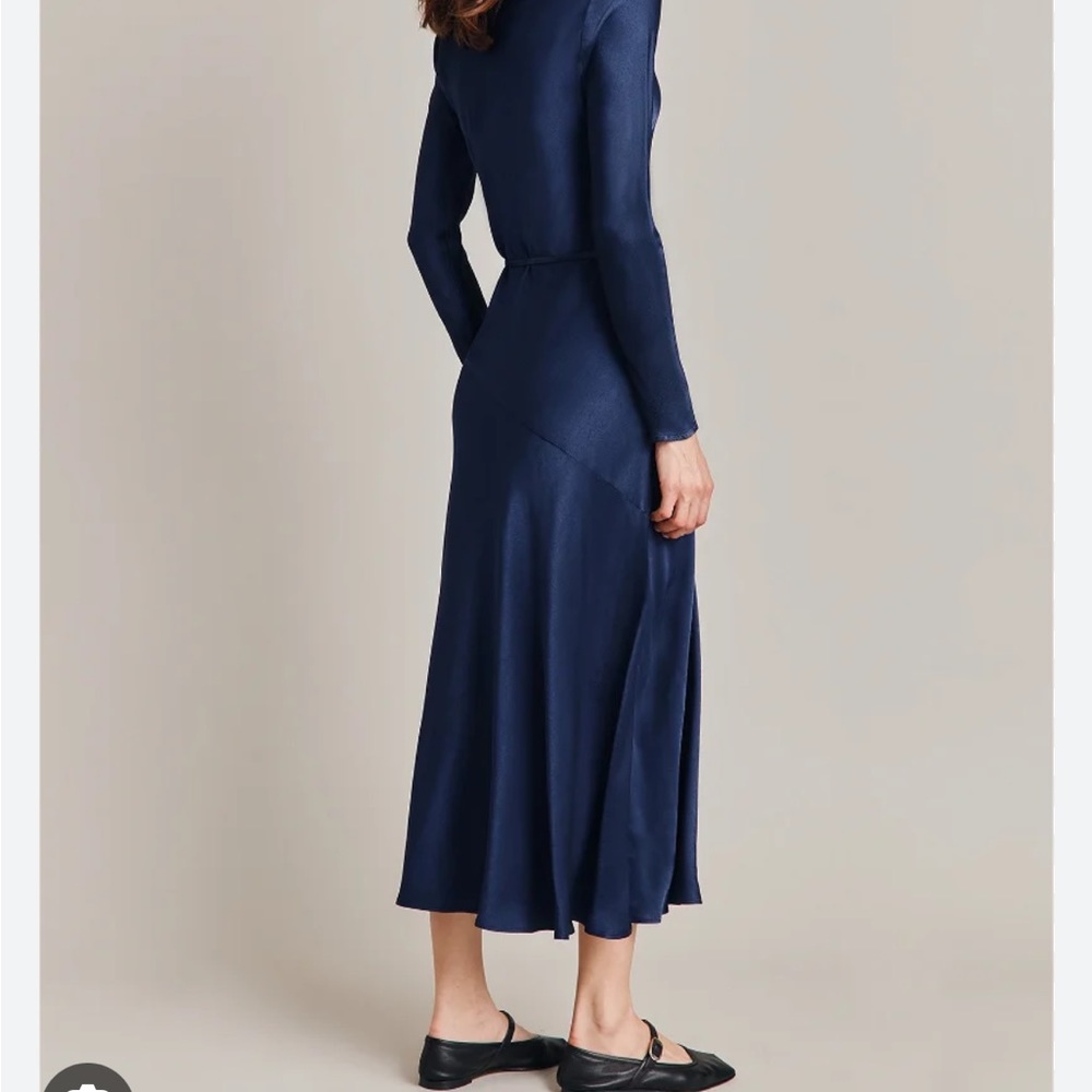 Ghost London Victoria Satin Midi Dress